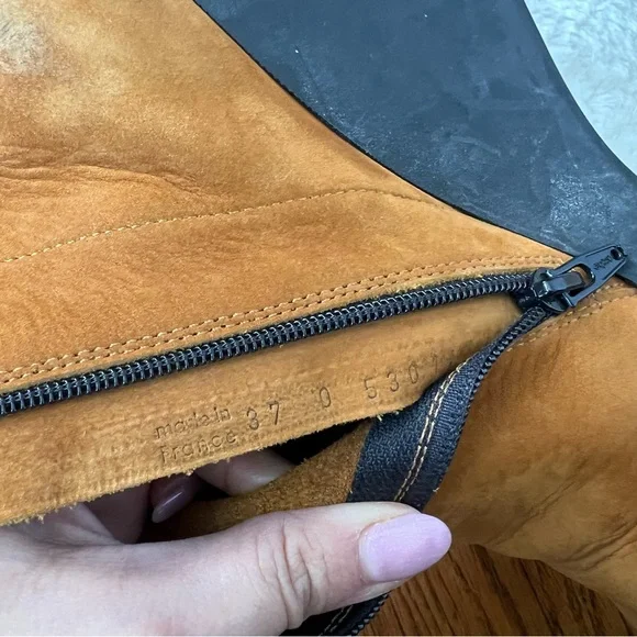 Arche Vitahe Waterproof France Made Soft Nubuck Luxe Leather Boots– Size 7 - Picture 10 of 14